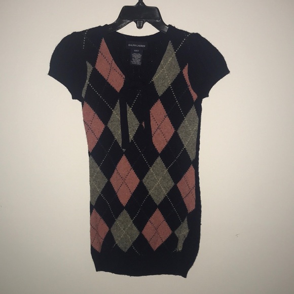 ralph lauren argyle sweater dress